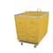 Steele Canvas Basket 16 BU Permanent Truck Yellow Vinyl w/Grey Vinyl - 5in Casters 9216VYLWVGRYW5 - alternate 1